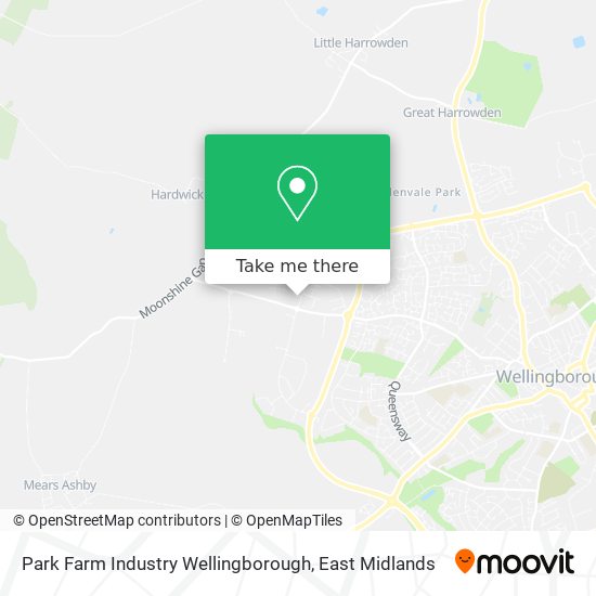 Park Farm Industry Wellingborough map