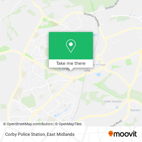 Corby Police Station map