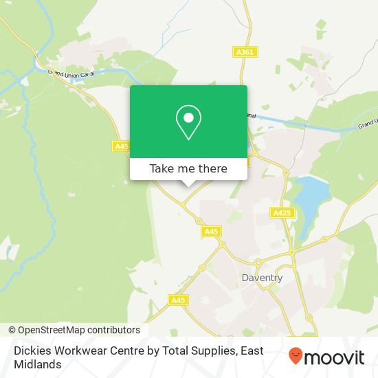 Dickies Workwear Centre by Total Supplies map