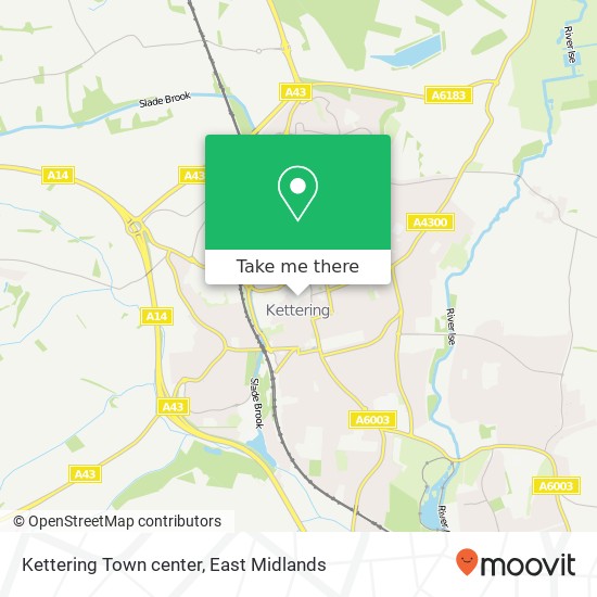 Kettering Town center map