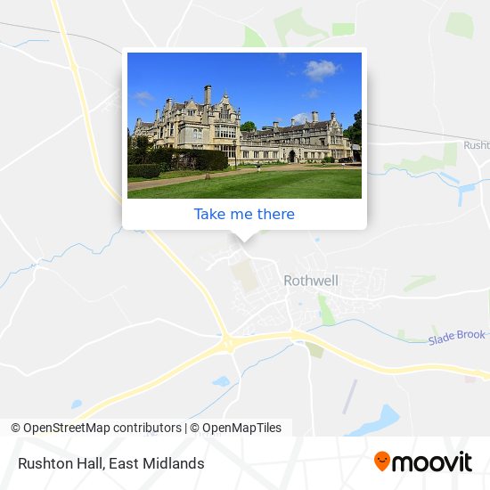 Rushton Hall map