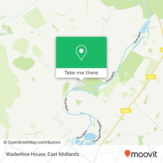 Wadenhoe House map