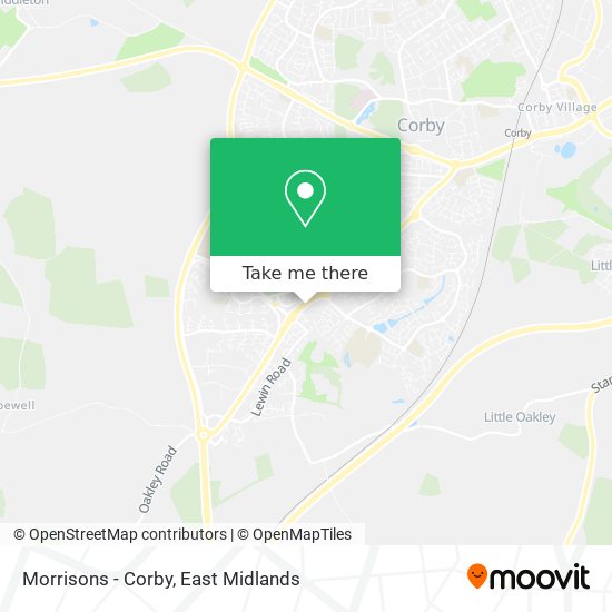 Morrisons - Corby map