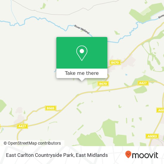 East Carlton Countryside Park map