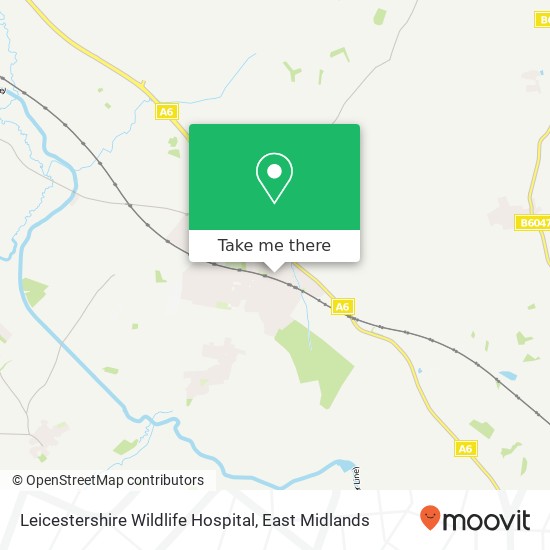 Leicestershire Wildlife Hospital map