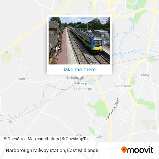 Narborough railway station map