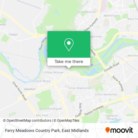 Ferry Meadows Country Park map