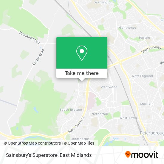 Sainsbury's Superstore map