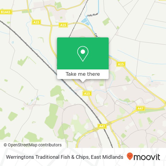 Werringtons Traditional Fish & Chips map