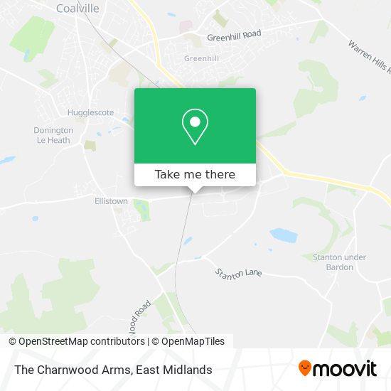 The Charnwood Arms map