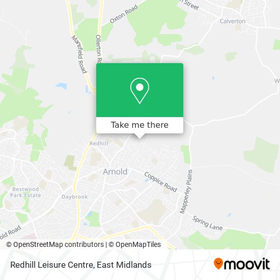 Redhill Leisure Centre map