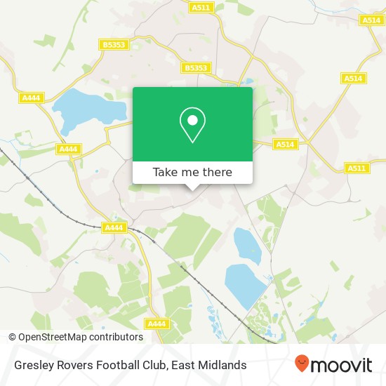 Gresley Rovers Football Club map