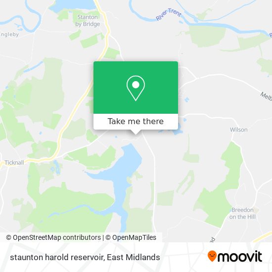 staunton harold reservoir map
