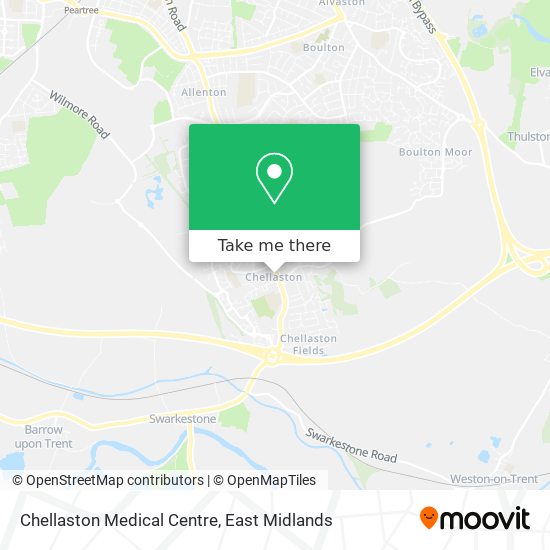Chellaston Medical Centre map