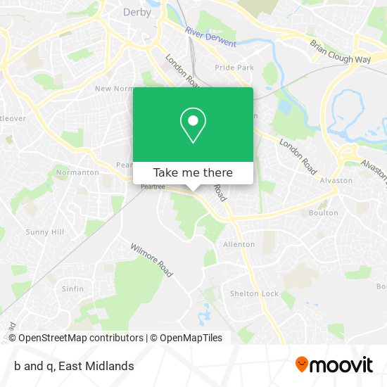 b and q map