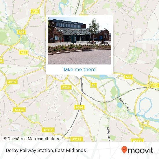 Derby Railway Station map