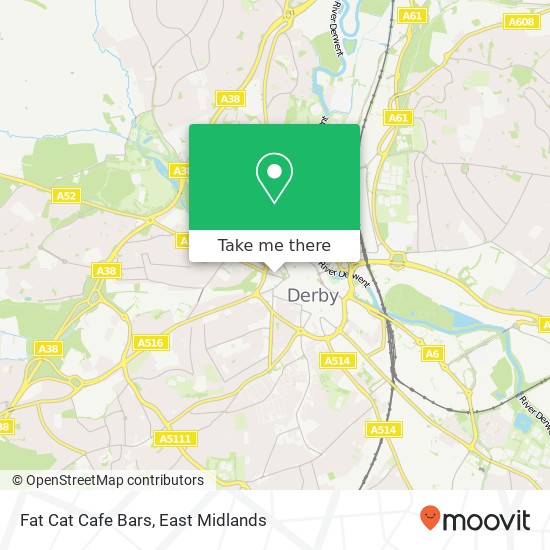 Fat Cat Cafe Bars map