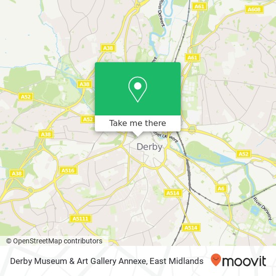 Derby Museum & Art Gallery Annexe map