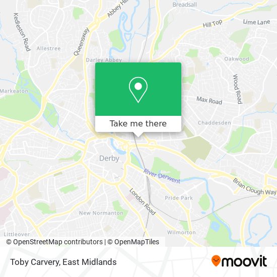 Toby Carvery map