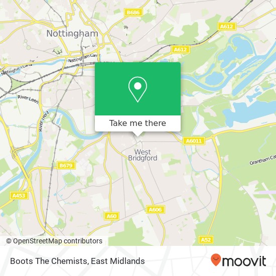 Boots The Chemists map