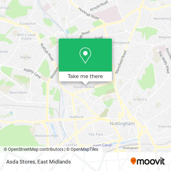 Asda Stores map