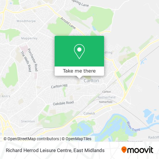 Richard Herrod Leisure Centre map