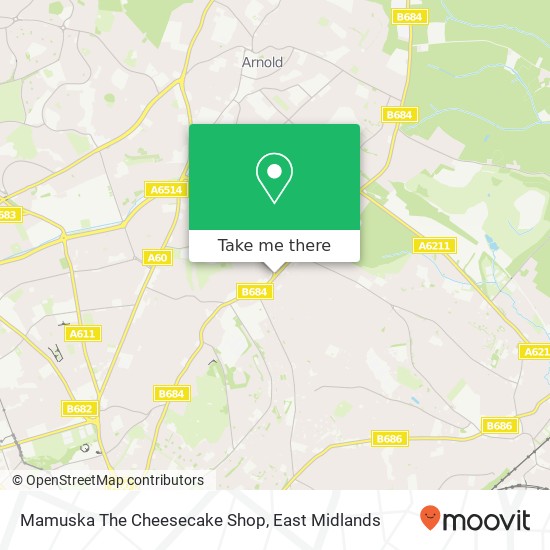 Mamuska The Cheesecake Shop map