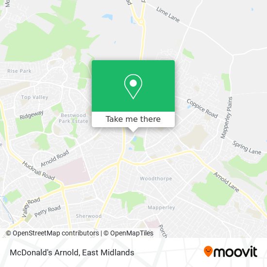 McDonald's Arnold map