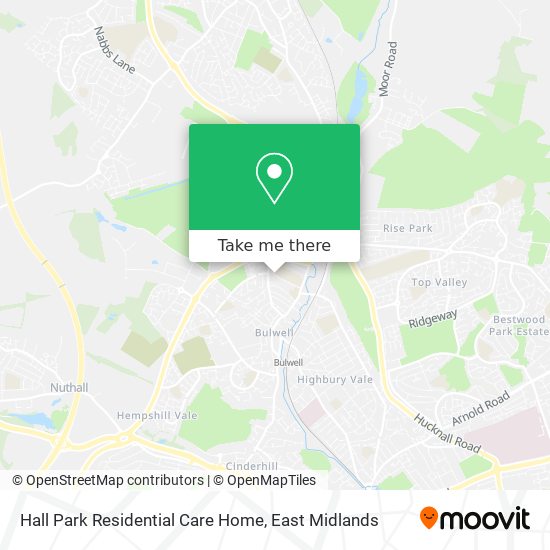 Hall Park Residential Care Home map