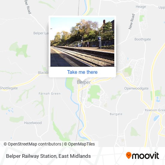 Belper Railway Station map