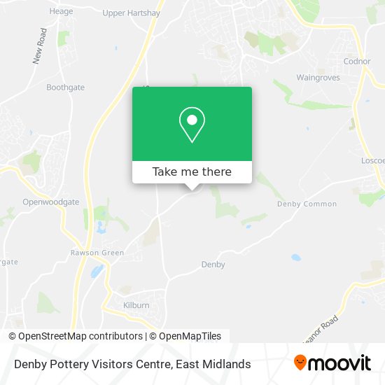 Denby Pottery Visitors Centre map