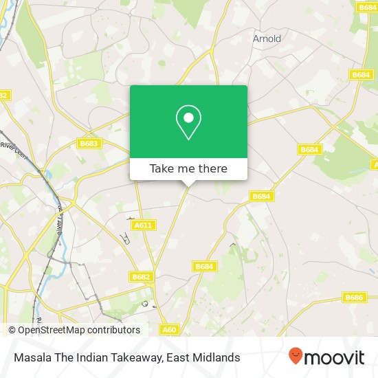 Masala The Indian Takeaway map