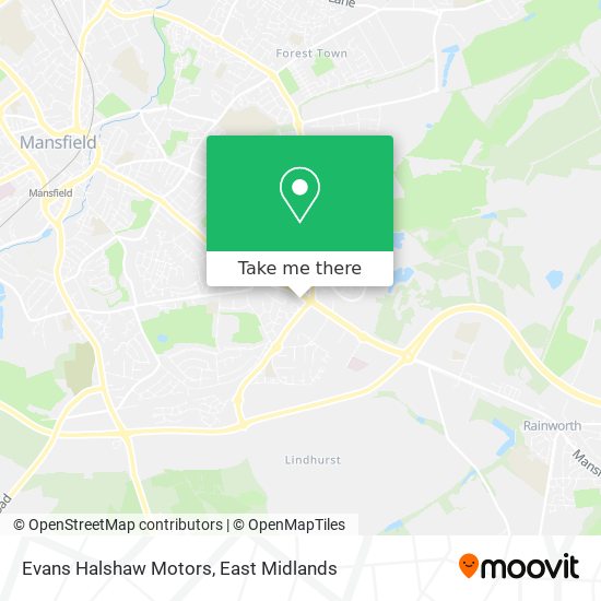 Evans Halshaw Motors map