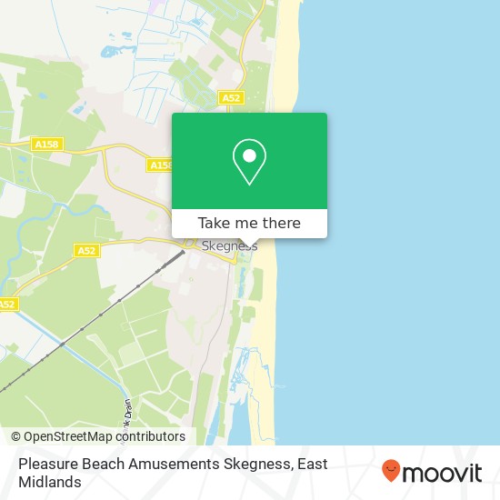 Pleasure Beach Amusements Skegness map