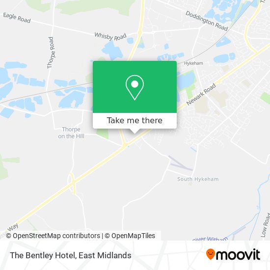 The Bentley Hotel map