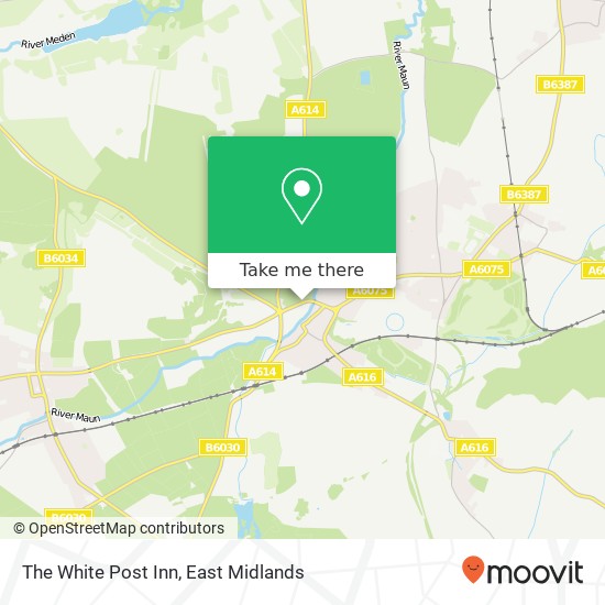 The White Post Inn map