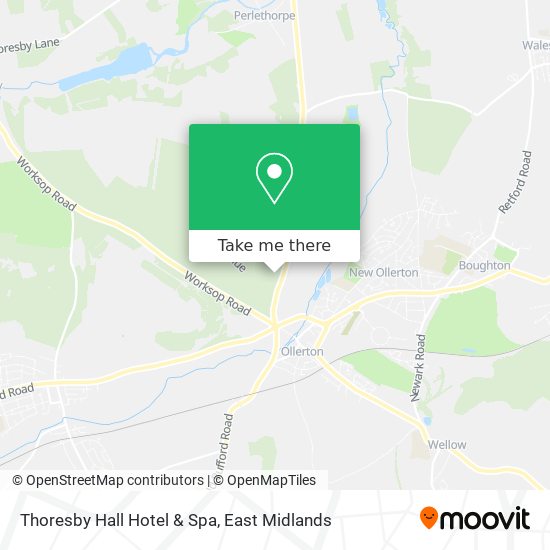Thoresby Hall Hotel & Spa map