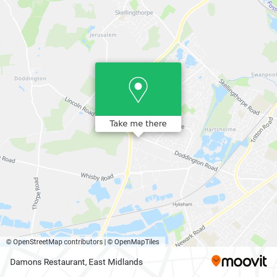 Damons Restaurant map