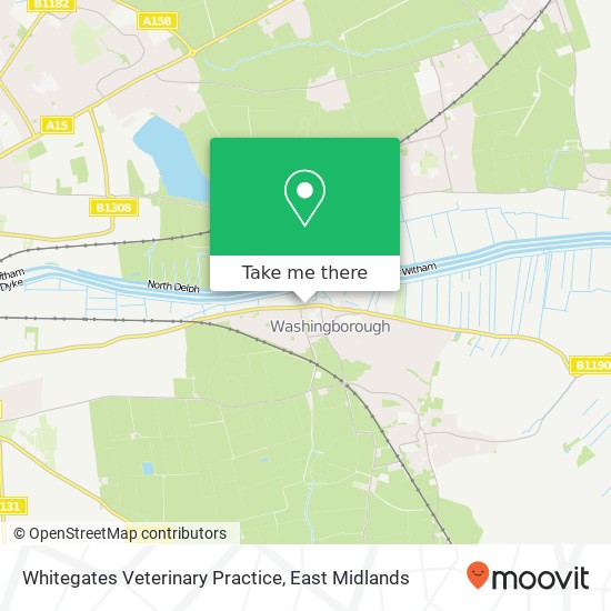 Whitegates Veterinary Practice map
