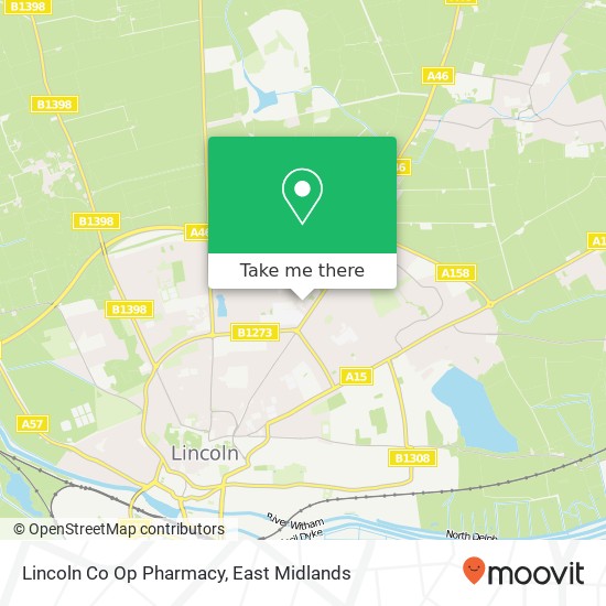 Lincoln Co Op Pharmacy map