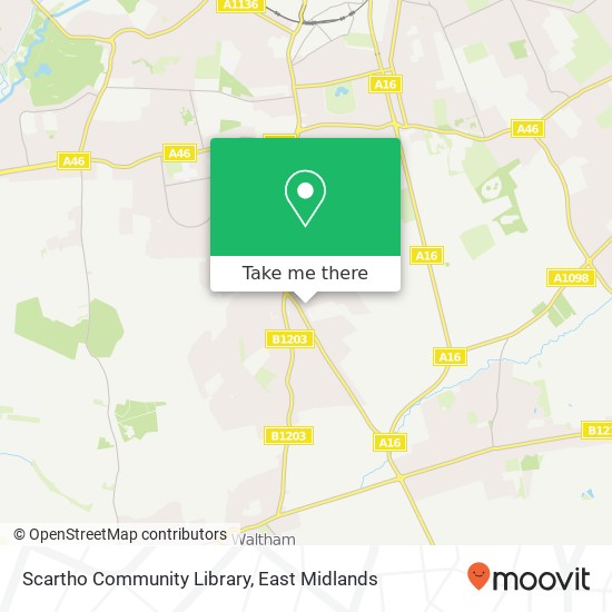 Scartho Community Library map