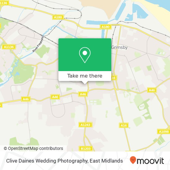 Clive Daines Wedding Photography map