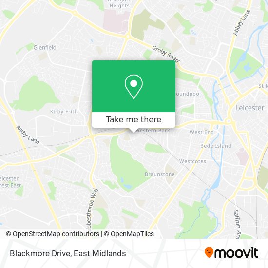 Blackmore Drive map