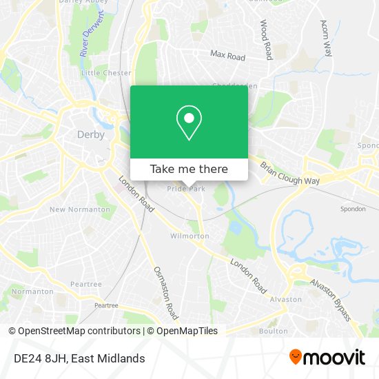 DE24 8JH map