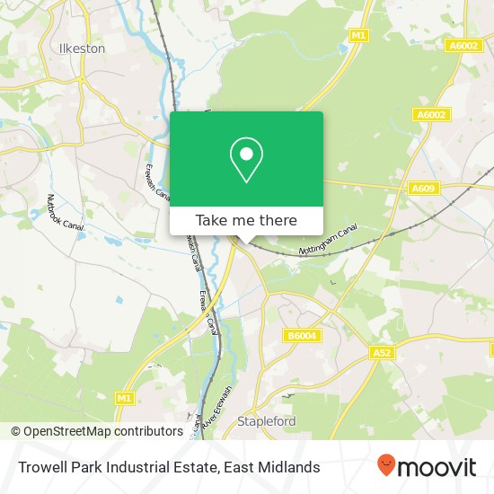 Trowell Park Industrial Estate map