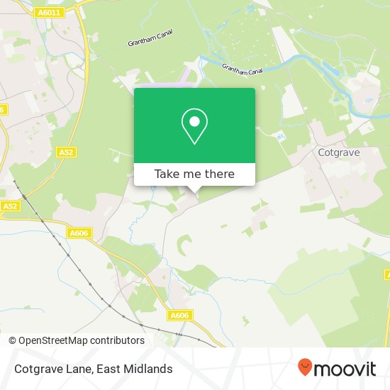 Cotgrave Lane map
