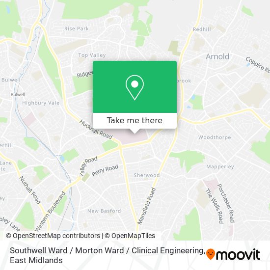 Southwell Ward / Morton Ward / Clinical Engineering map