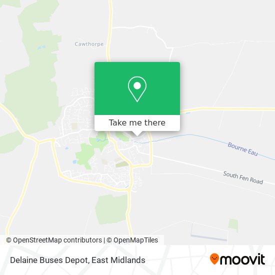 Delaine Buses Depot map