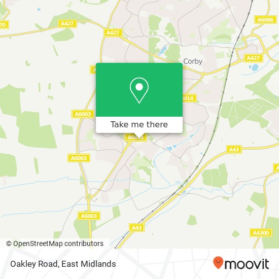 Oakley Road map