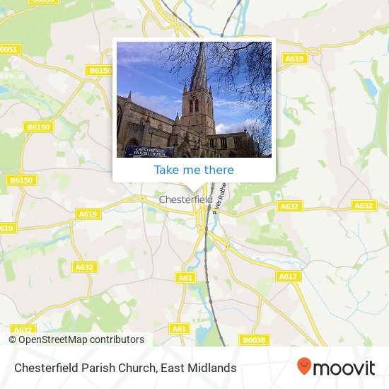 Chesterfield Parish Church map